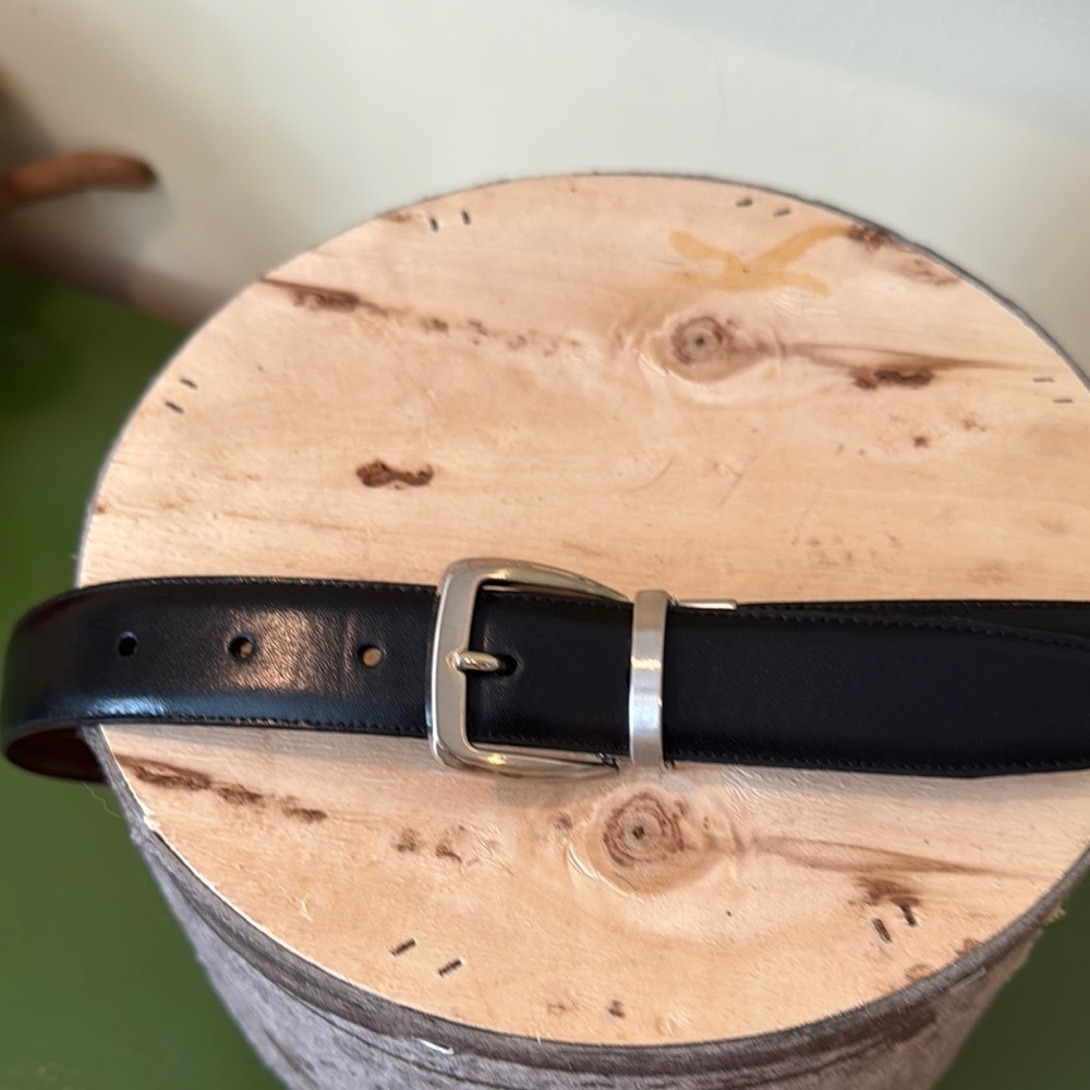 Italian Classic Black Leather Belt